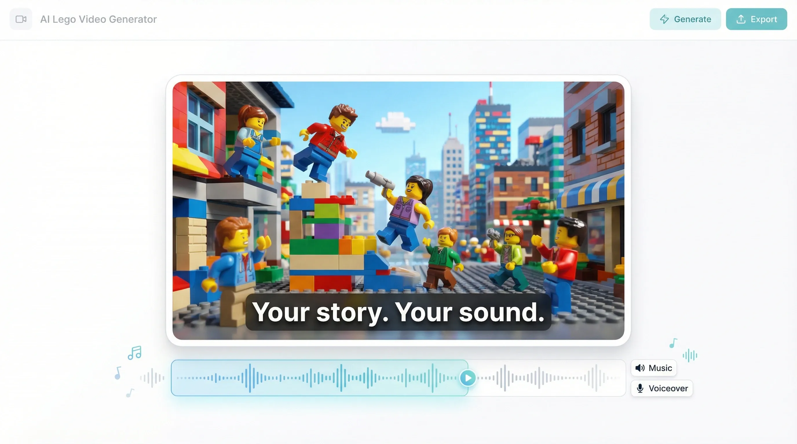 Sync Your Story with Custom Audio and Text