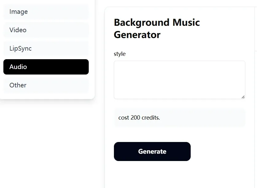 AI Music & Background Audio Generation