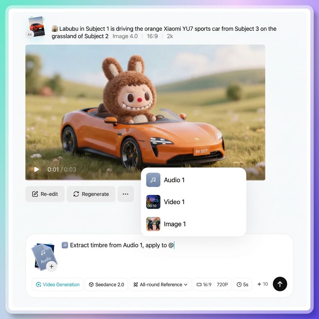 Labubu is driving a Xiaomi SU7