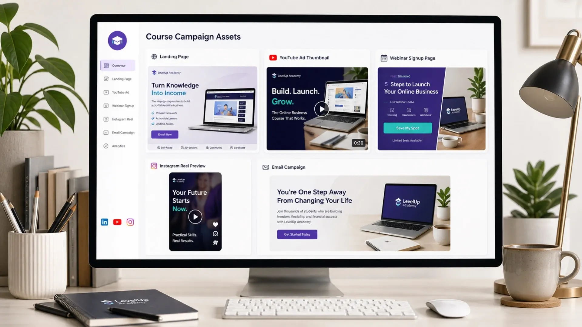 Create Ready-To-Launch Course Campaigns