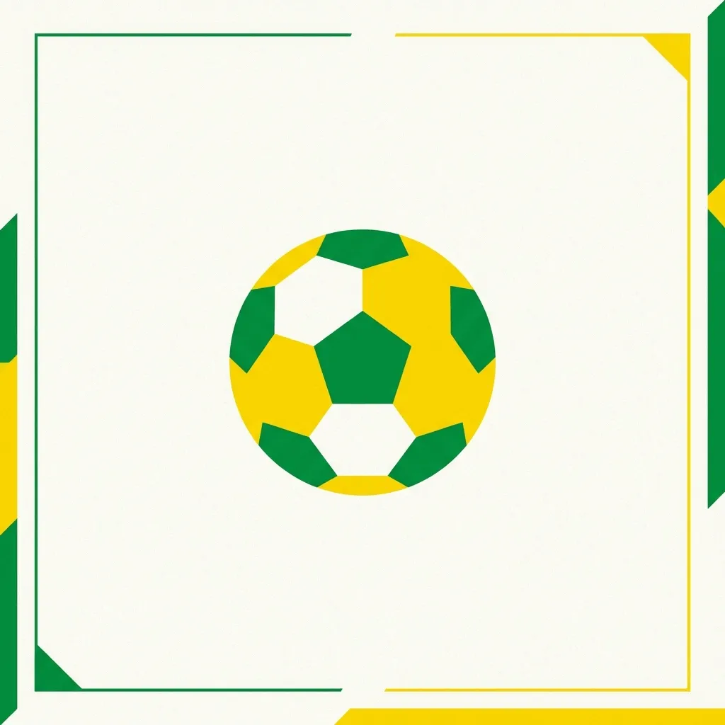 Modelo minimalista de card da Copa com espaço para texto