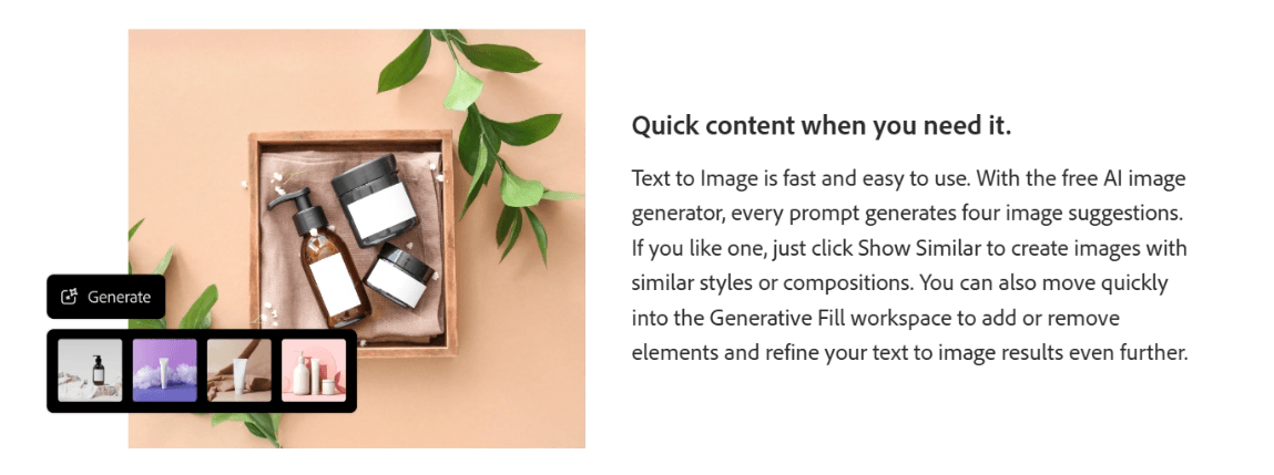 generate content quickly