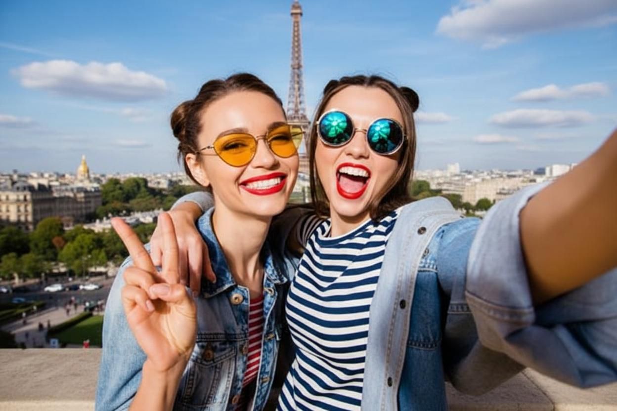 two girls in paris