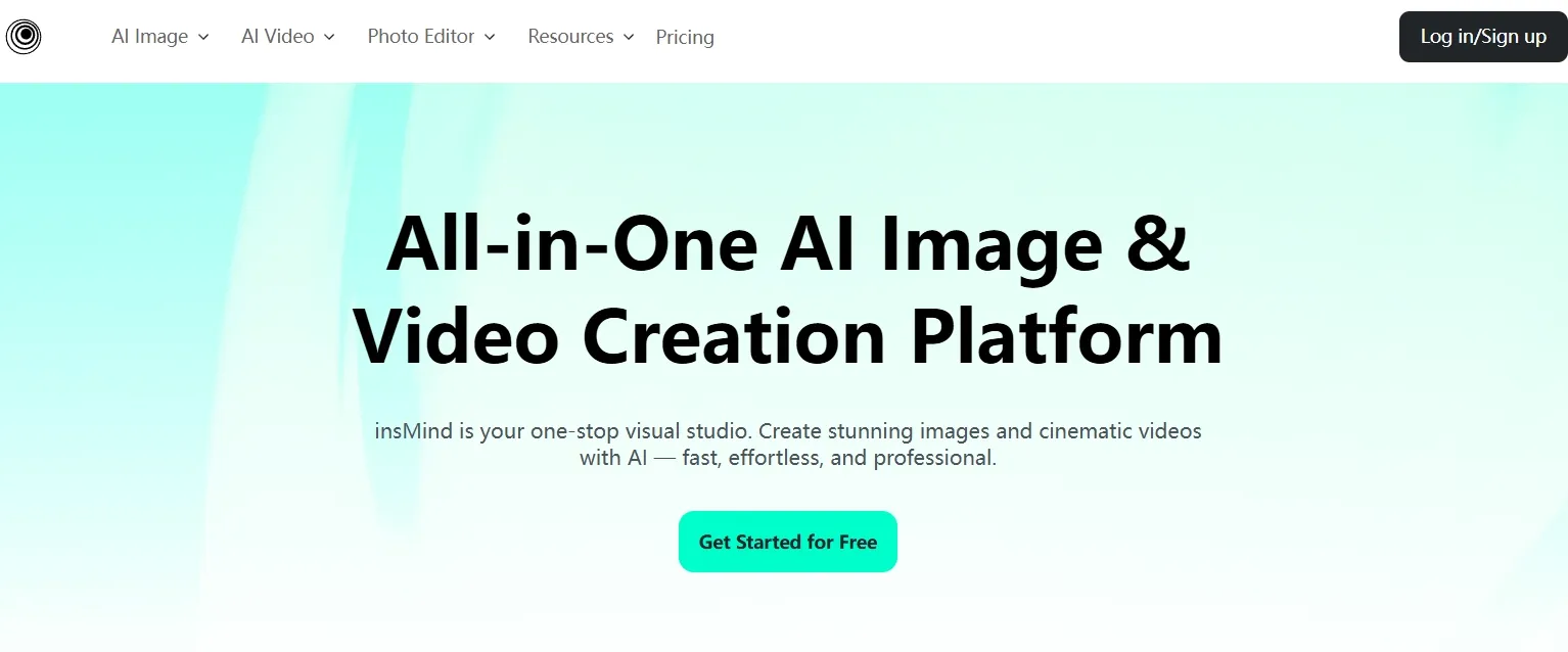 A promotional banner for an AI image and video creation platform.