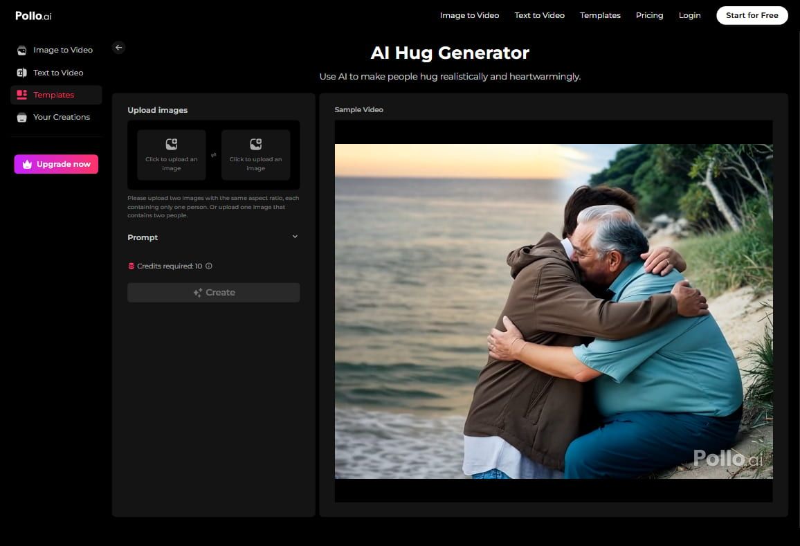 AI hug generator