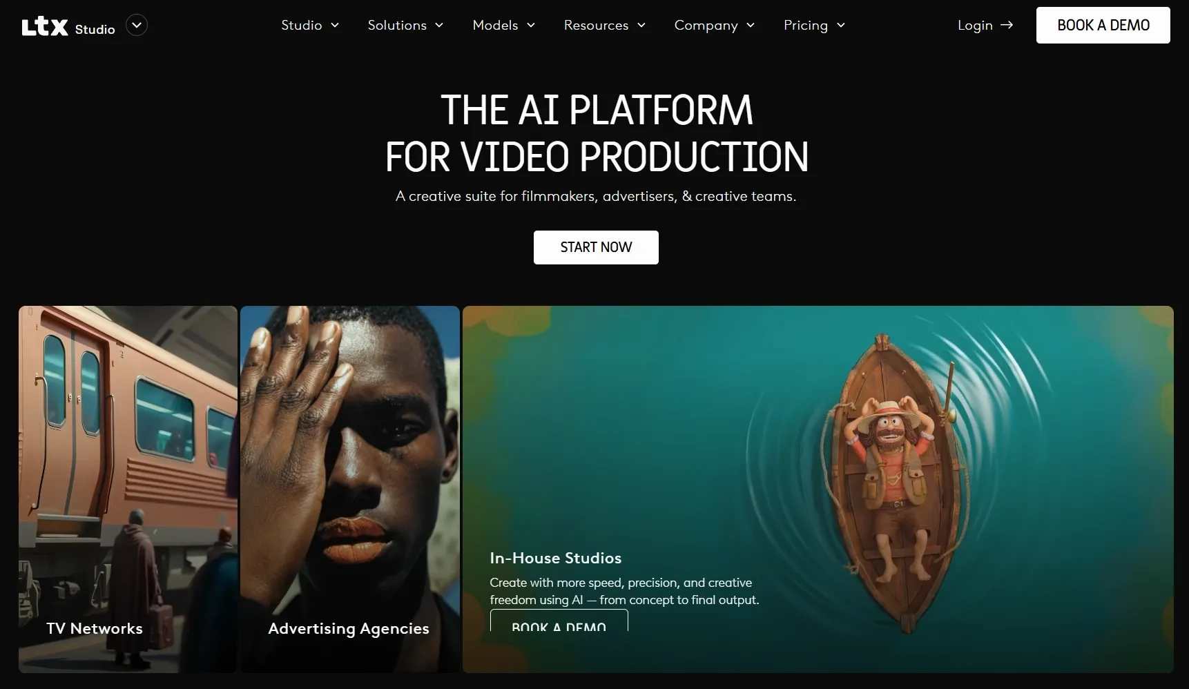 A creative platform for video production featuring diverse services.