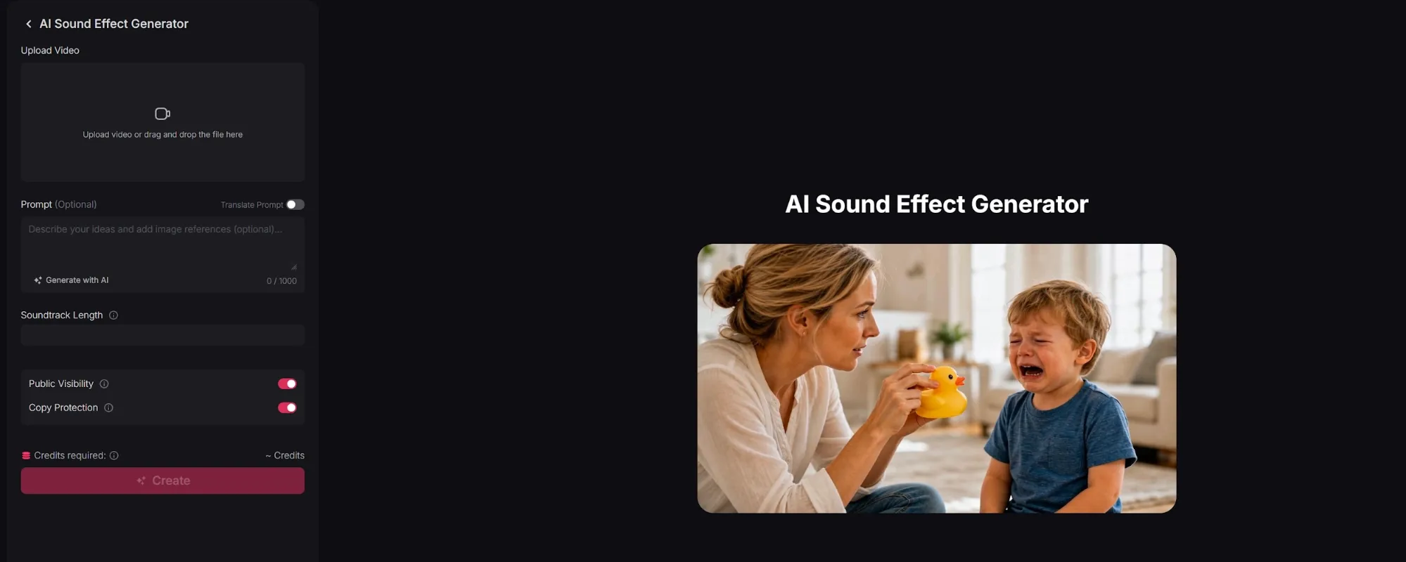TikTV.AI sound effect generator