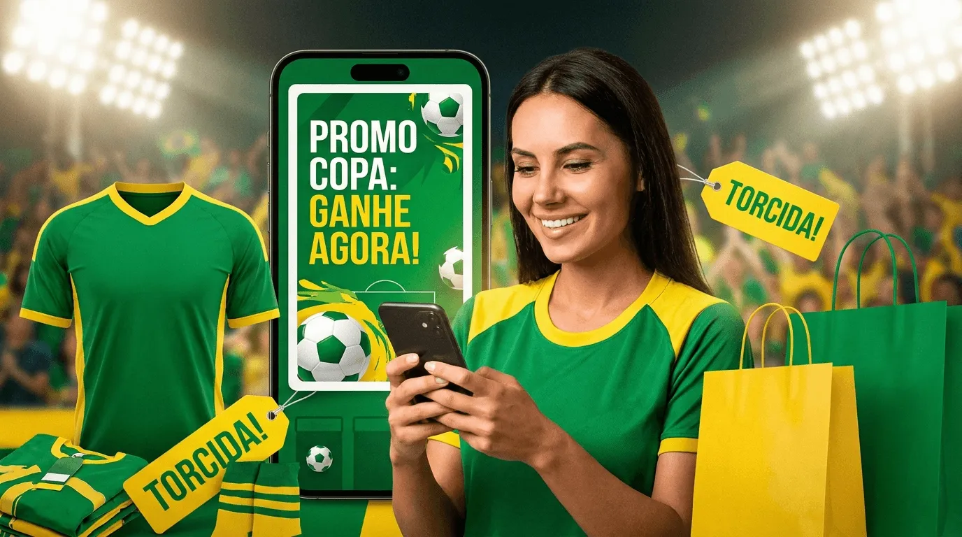 fazer card da Copa para loja brasileira com IA