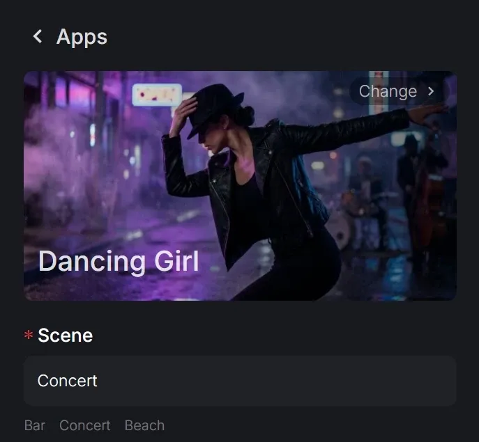 describe a dancing scene
