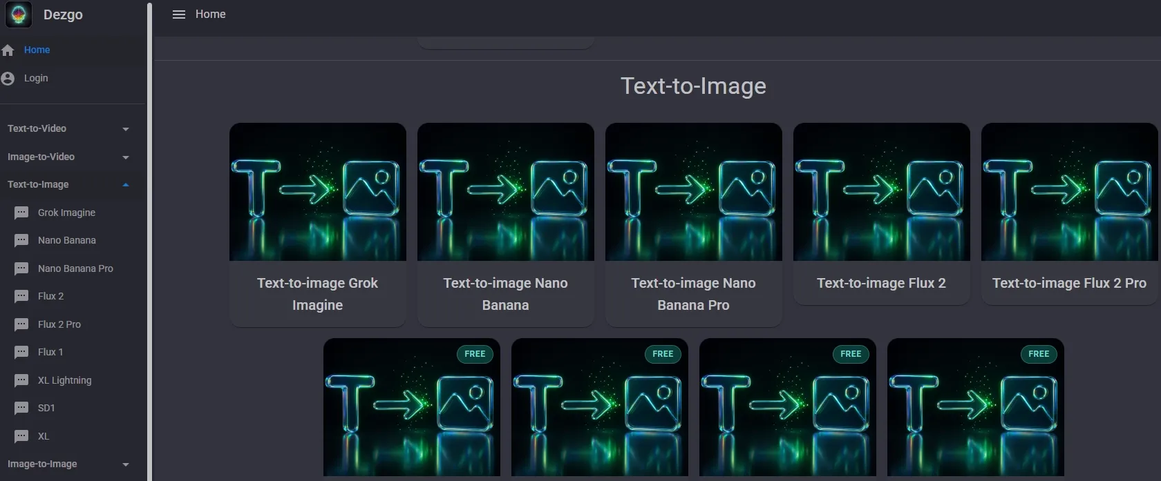 La homepage di TensorArt AI