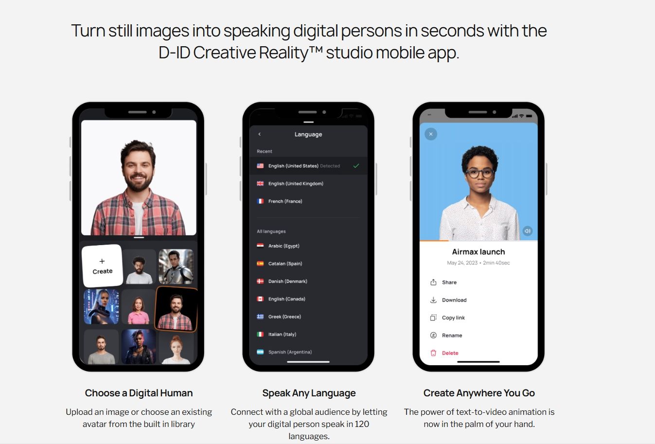 mengubah gambar diam menjadi orang digital yang berbicara.