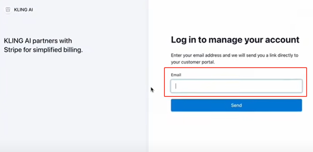 enter email address