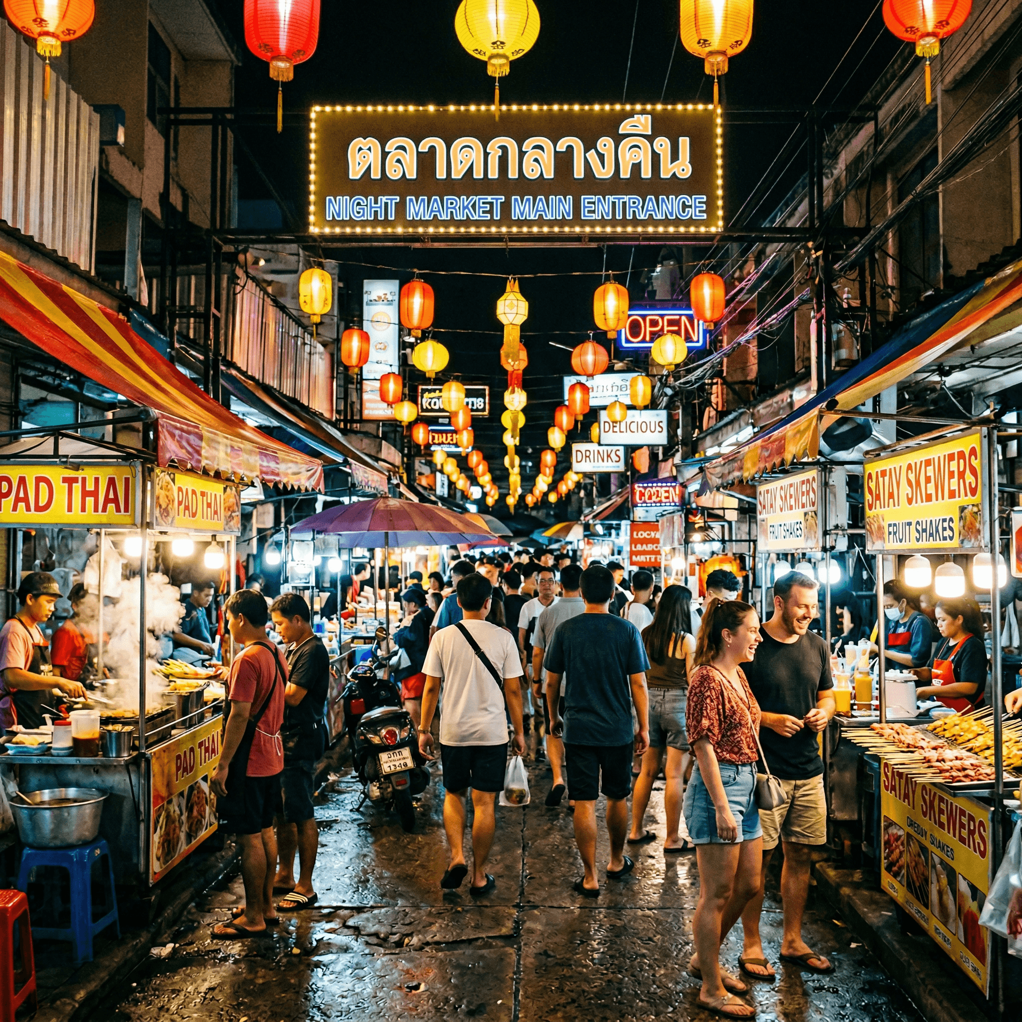 photo of a food market.