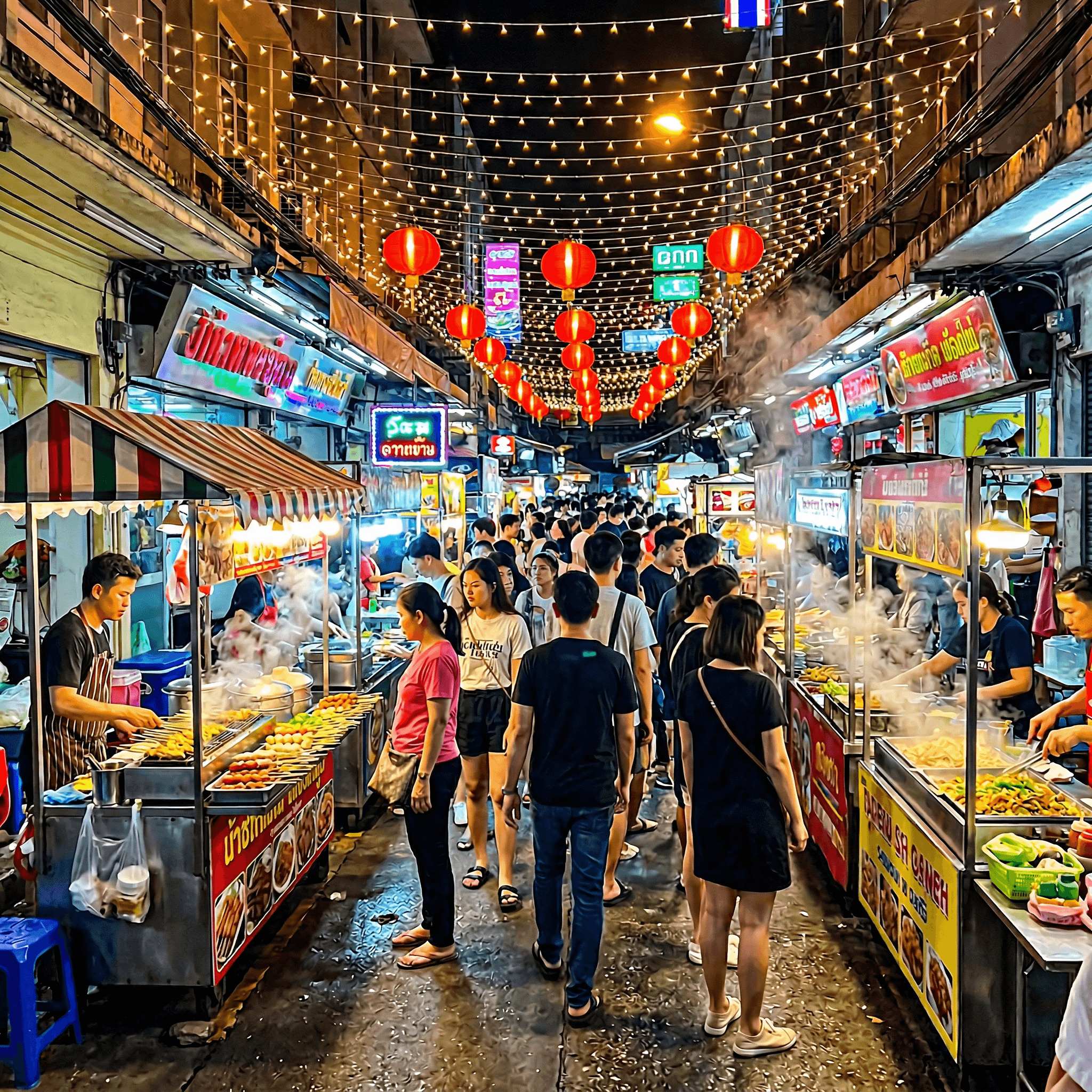 photo of a food market.