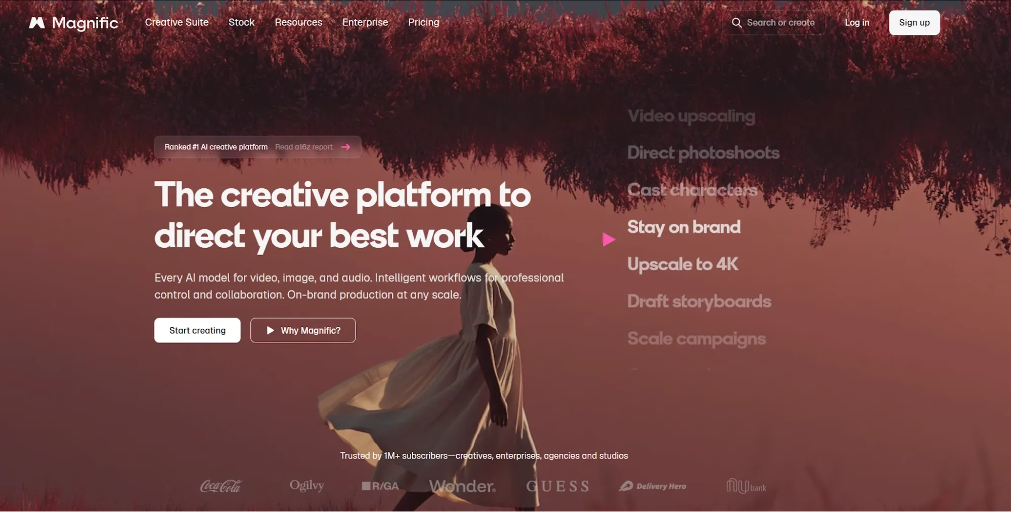 Freepik AI interface