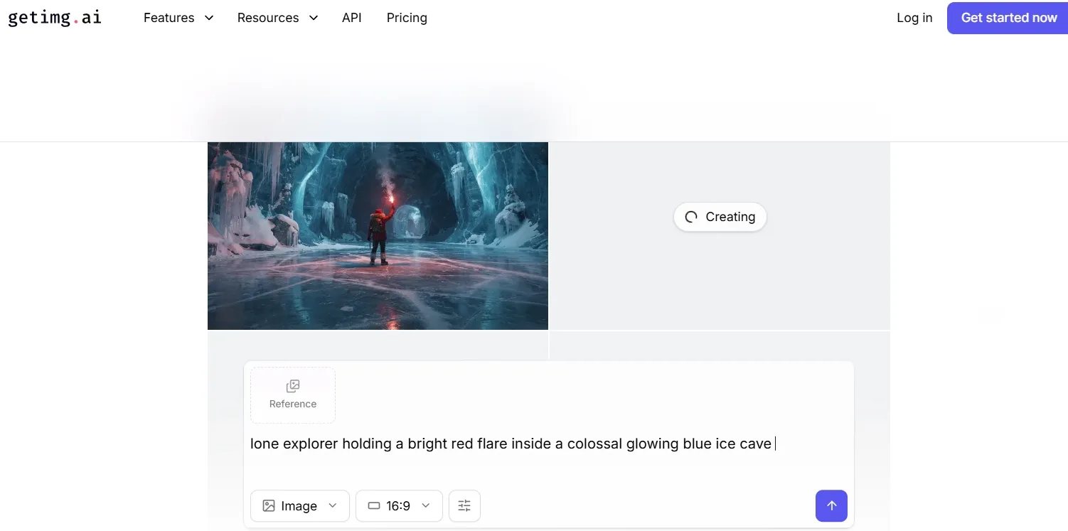 Getimg AI interface