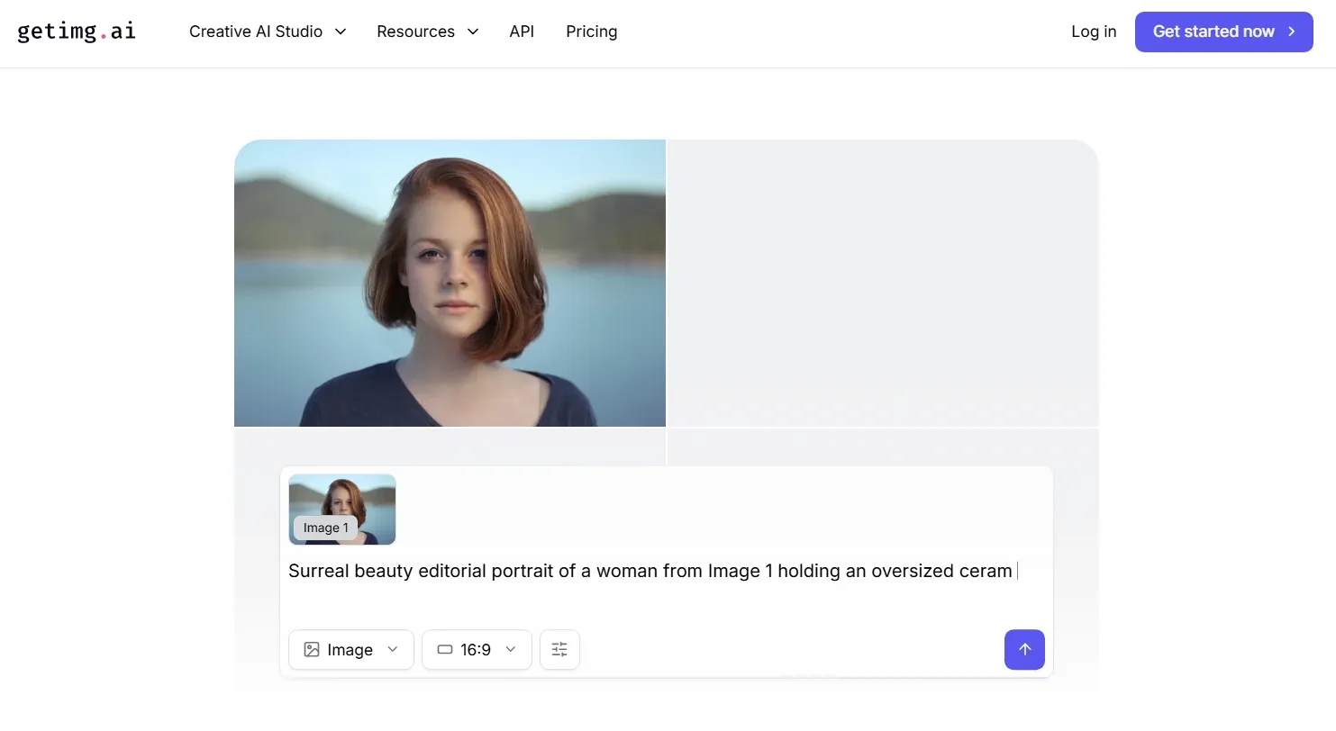 Homepage of Getimg