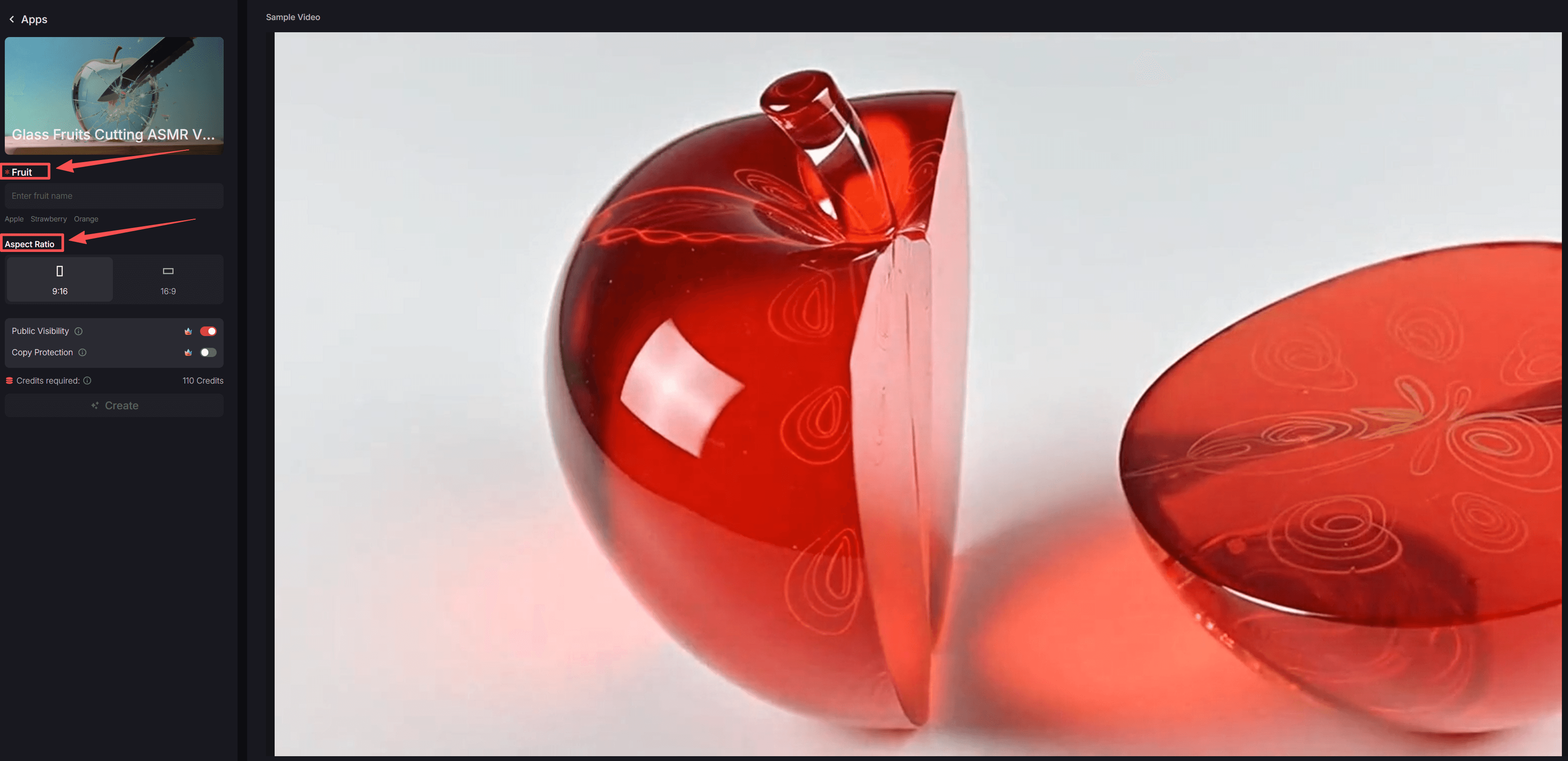 half apple