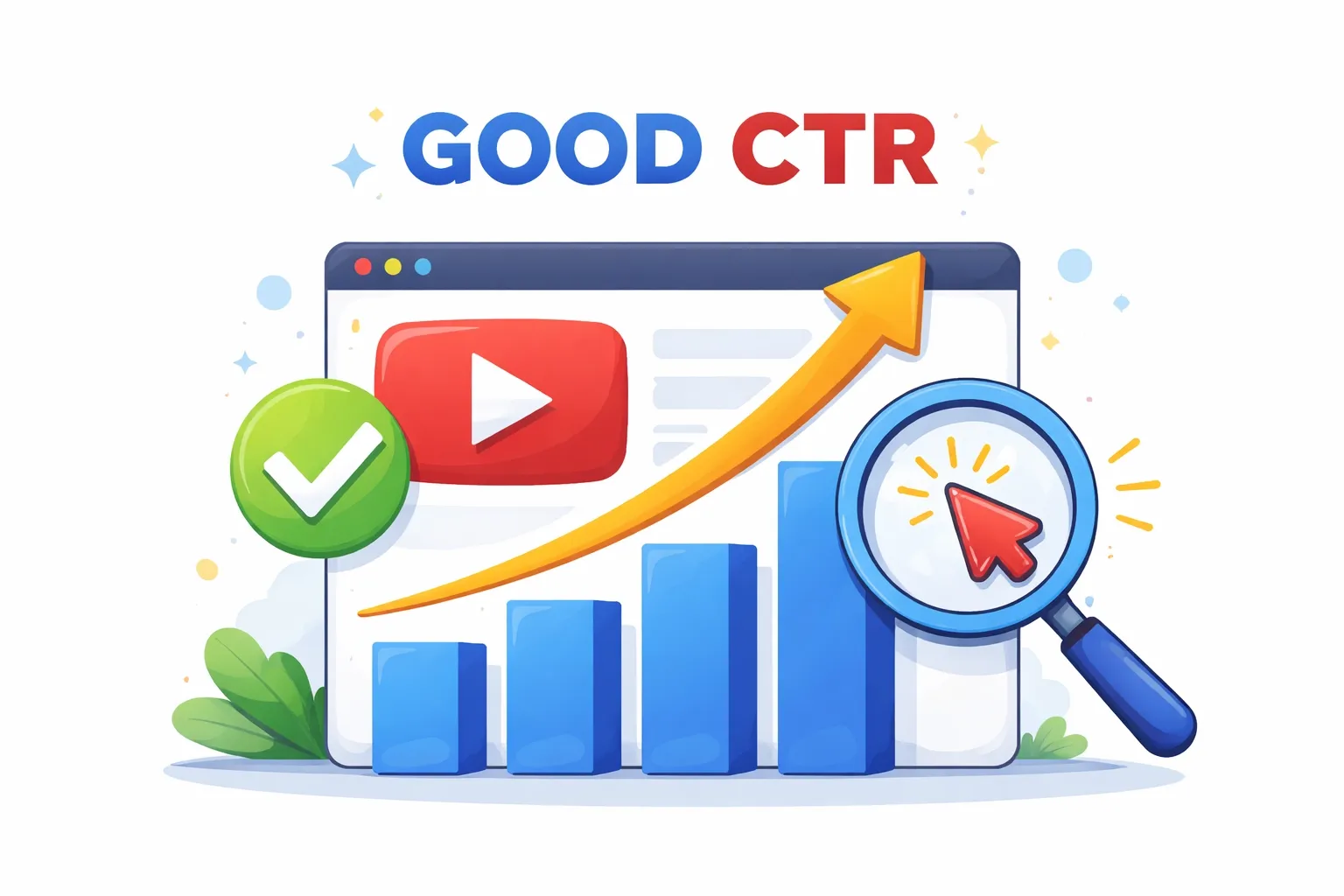 Good YouTube CTR illustration