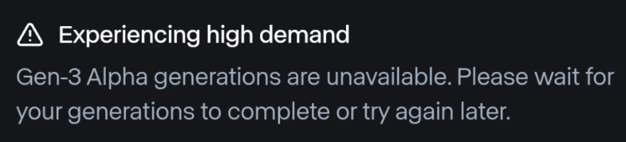 heavy demand error