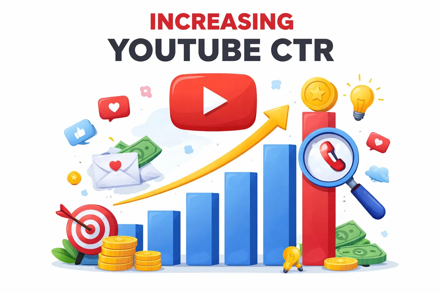 Increasing YouTube CTR illustration