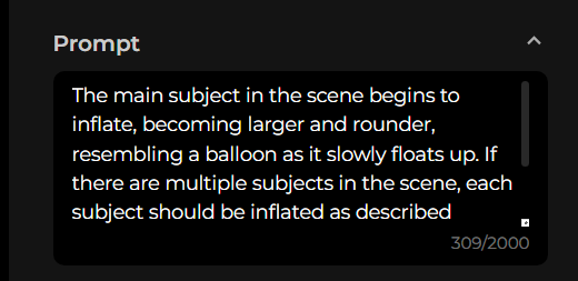 input text prompt