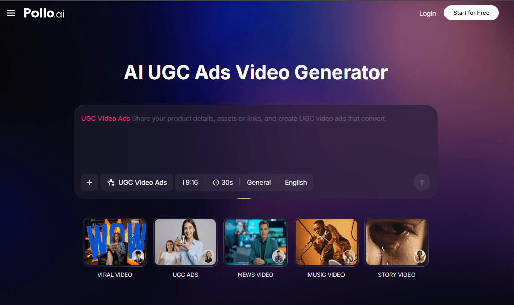 kotak obrolan pembuat video ai ugc