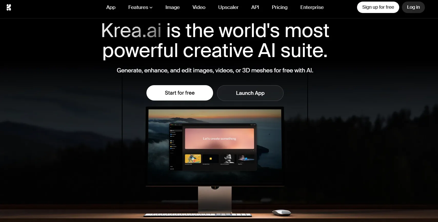 Krea AI interface
