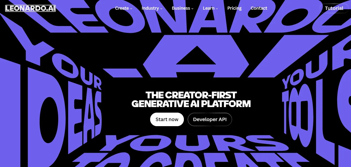 Leonardo AI interface
