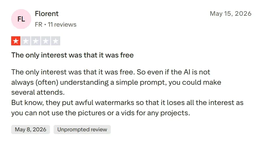 Meta AI negative reviews