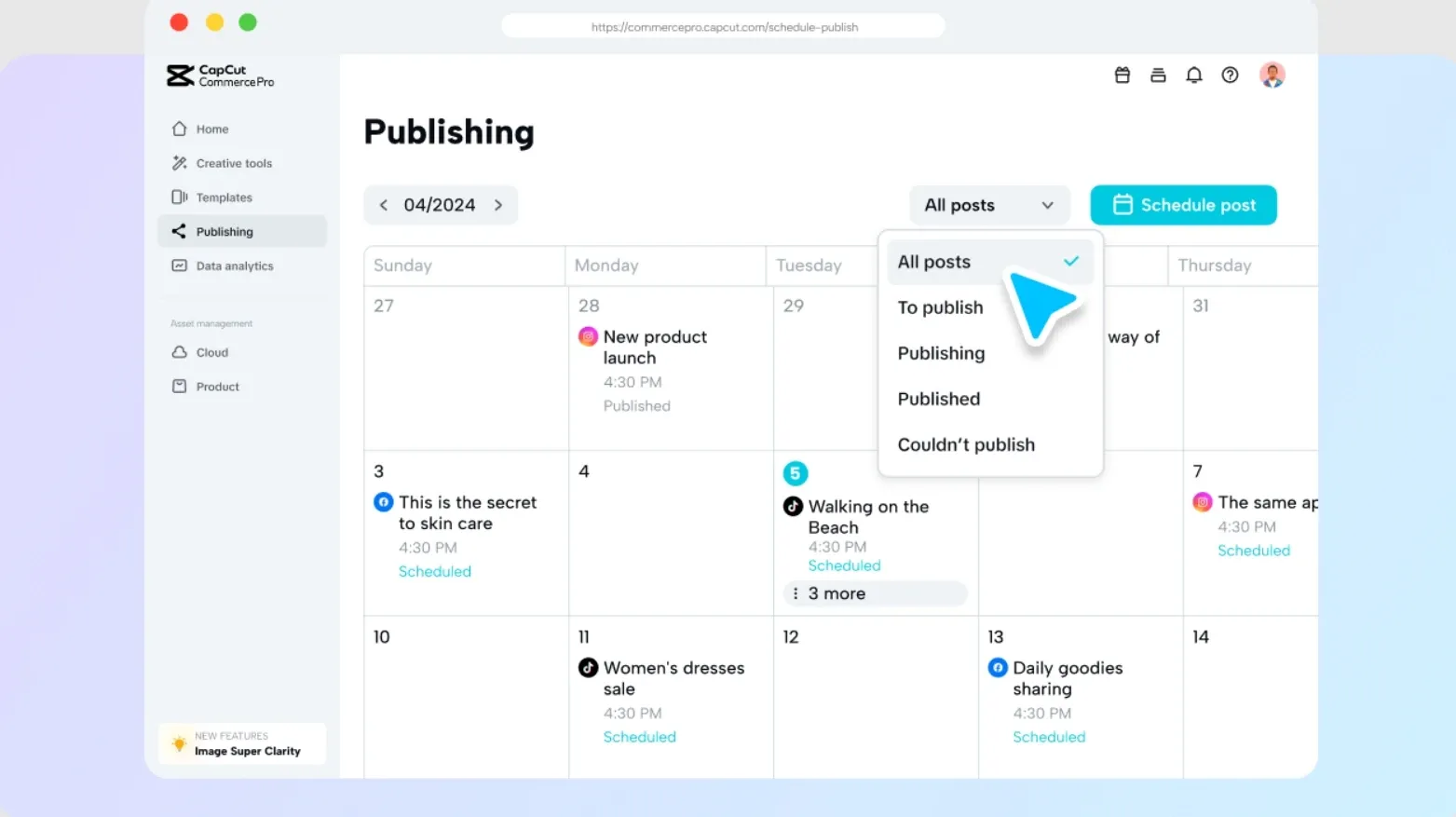 auto publishing