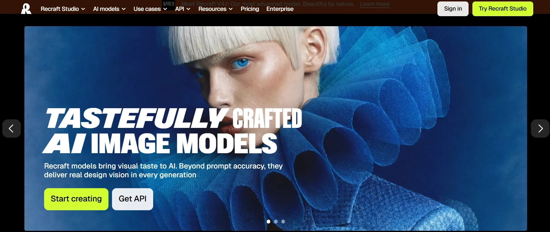 Recraft homepage