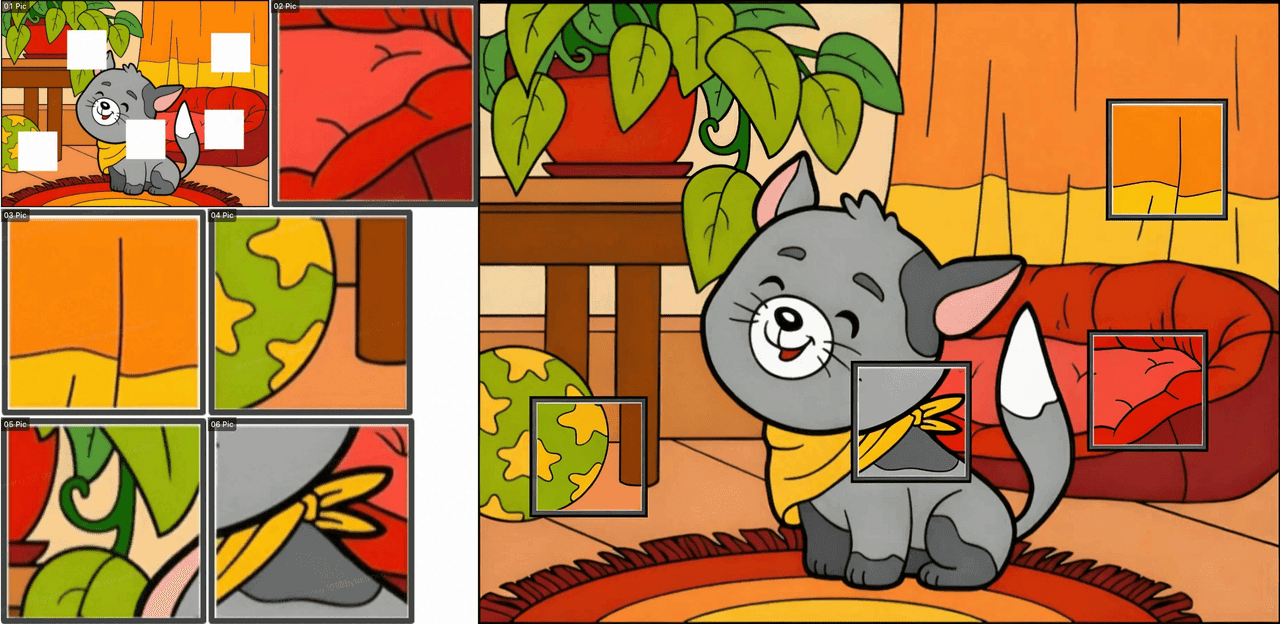 een kitten puzzel