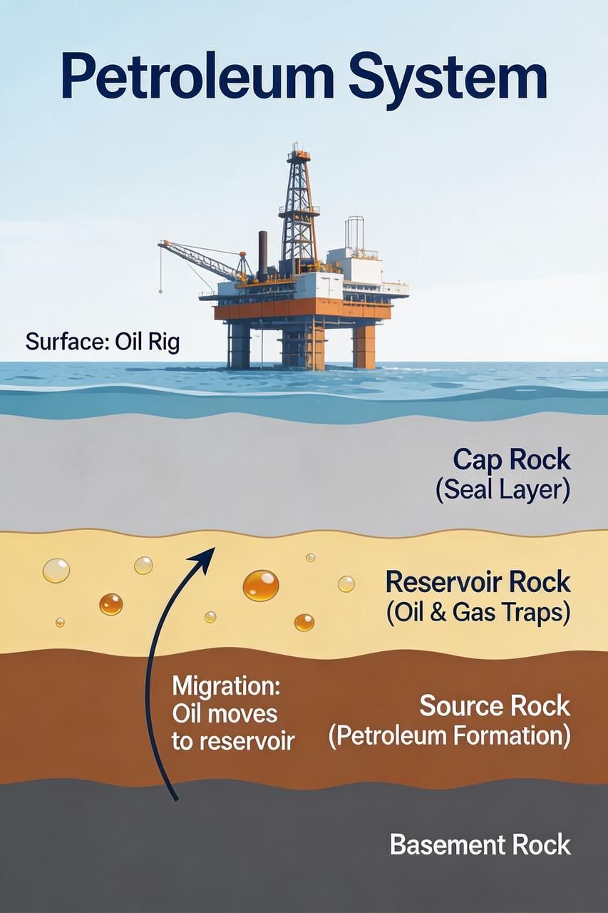 Een illustratie van petroleum