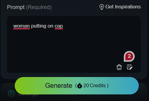 text prompt