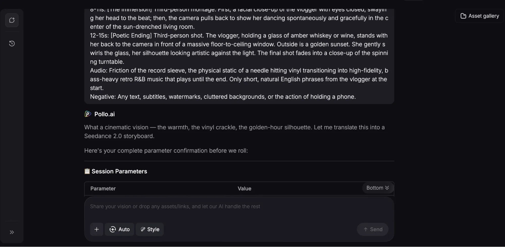 Review the creation direction