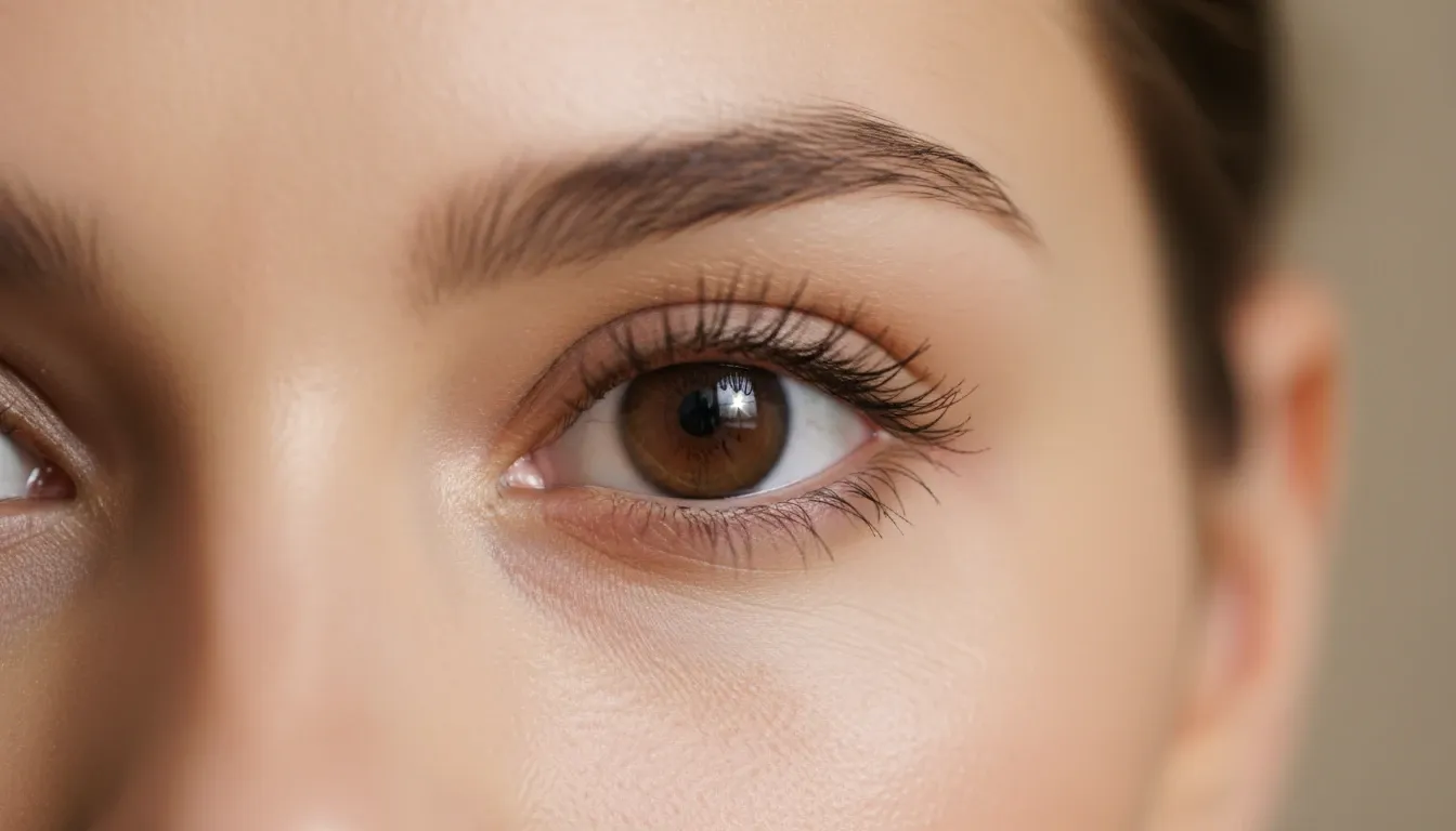 modelo de ojos marrones