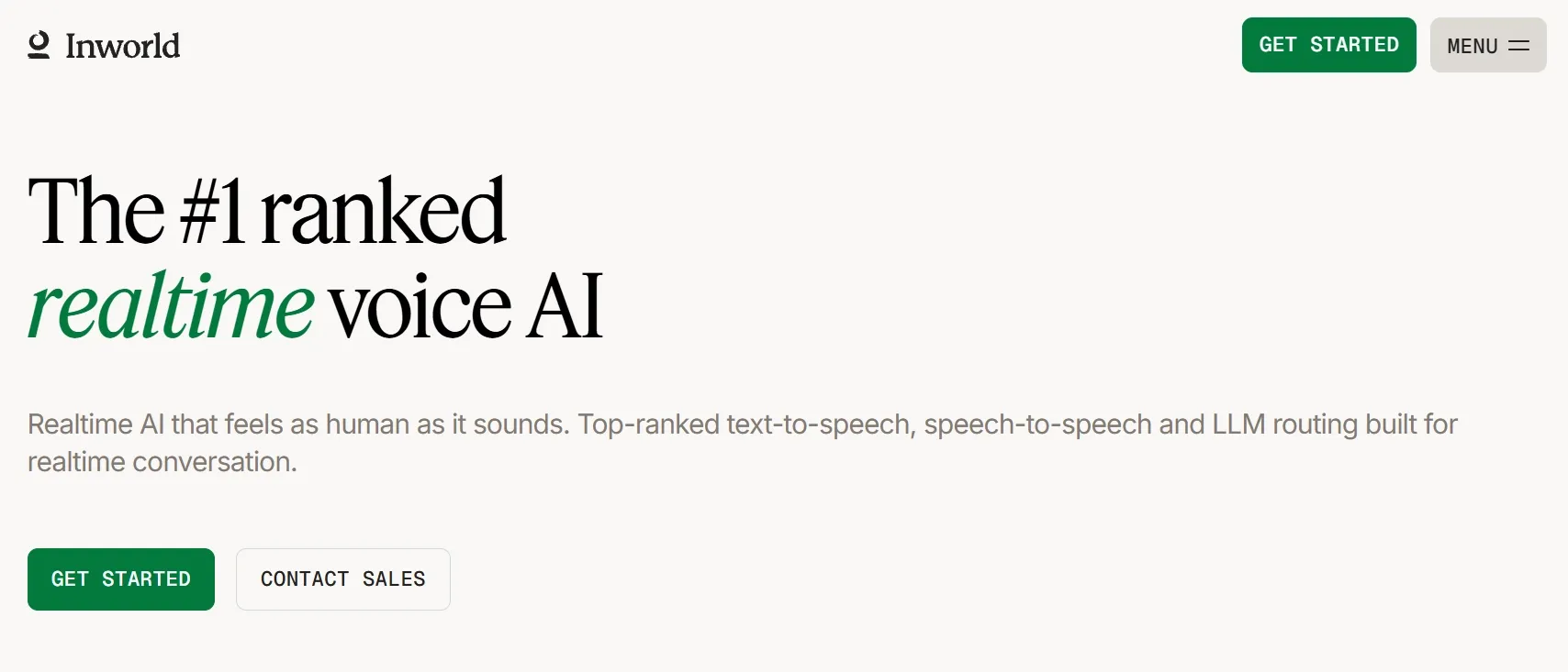 The #1 ranked realtime voice AI for human-like conversation.