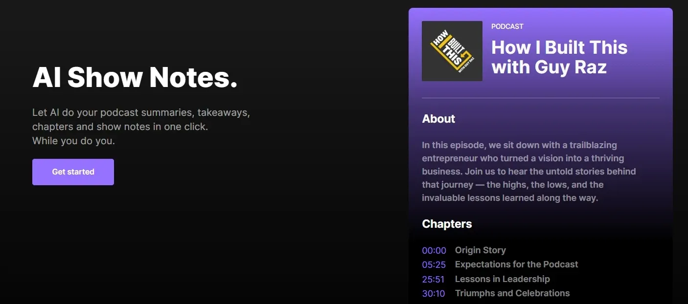 turn recordings into structured content assets