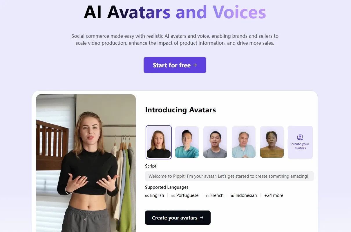 avatar video creation