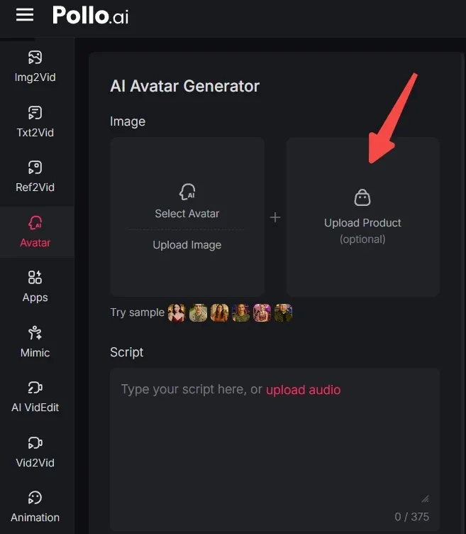 how to generate your avatar