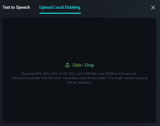 upload local dubbing