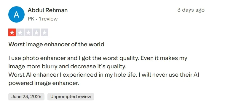 user feedback on picsart
