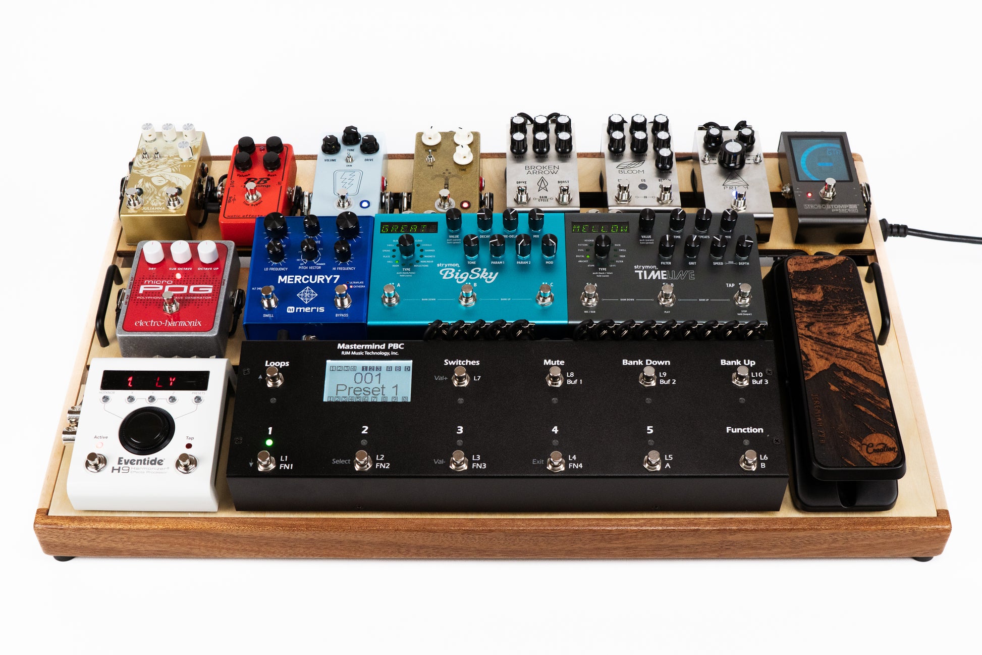 カスタムペダルボードの配線